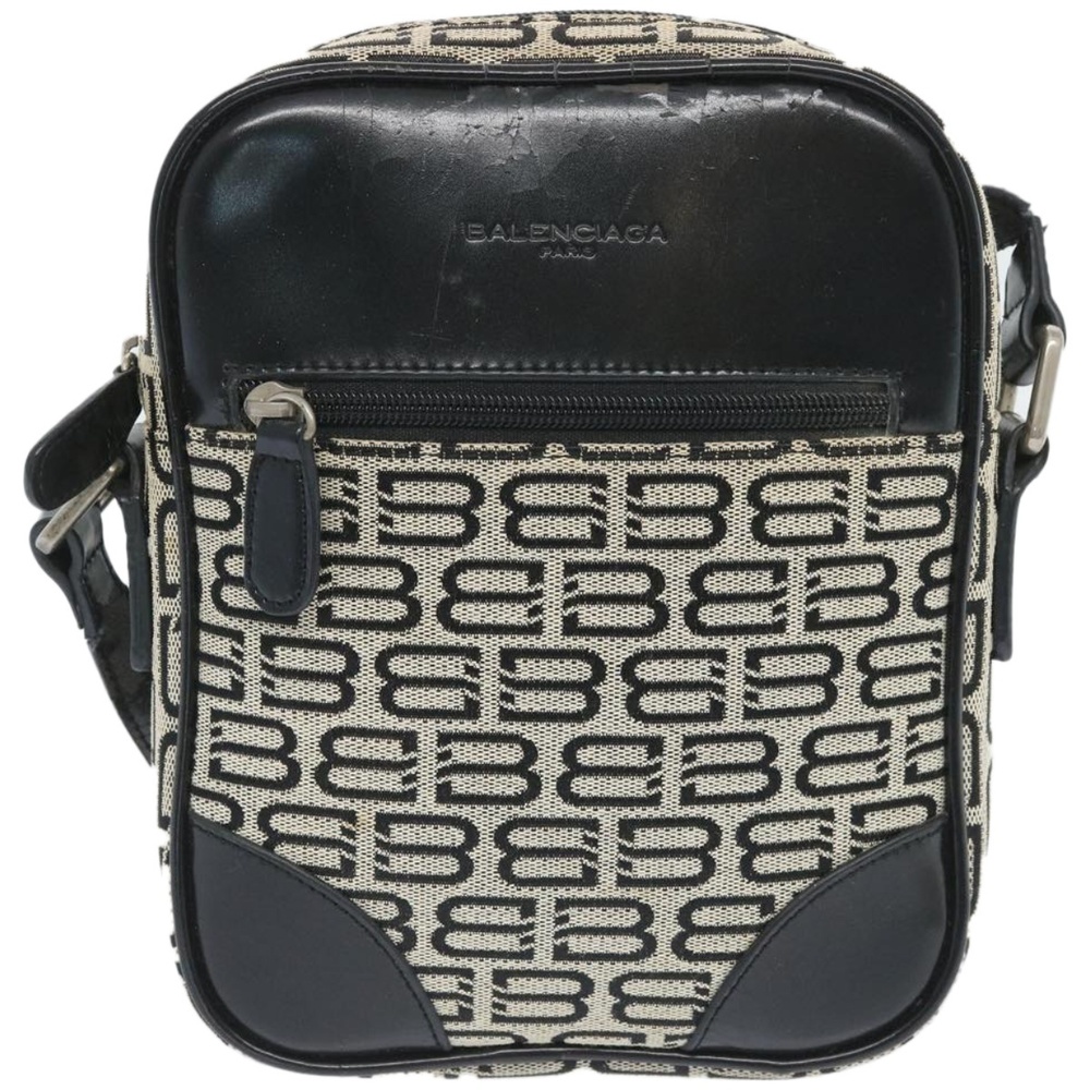 BALENCIAGA Shoulder Bag Canvas Beige Auth bs12164 - Picture 13 of 16